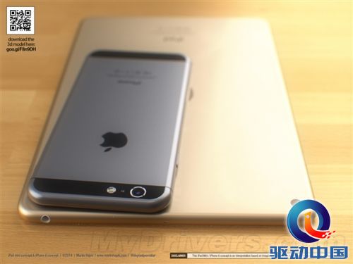 同样设计的iPad mini 3/iPhone 6:漂亮
