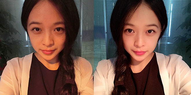 卡西欧TR350S VS 美图手机2对比之美颜自拍