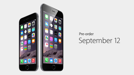 在第一批发售的国家或地区，从 9 月 12 日起，快去预约购买你的 iPhone 6 吧！