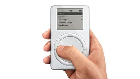 为了 iPod，我们开发了点按式转盘。