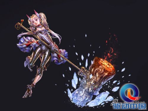 《魔剑英雄》战斗法师职业原画