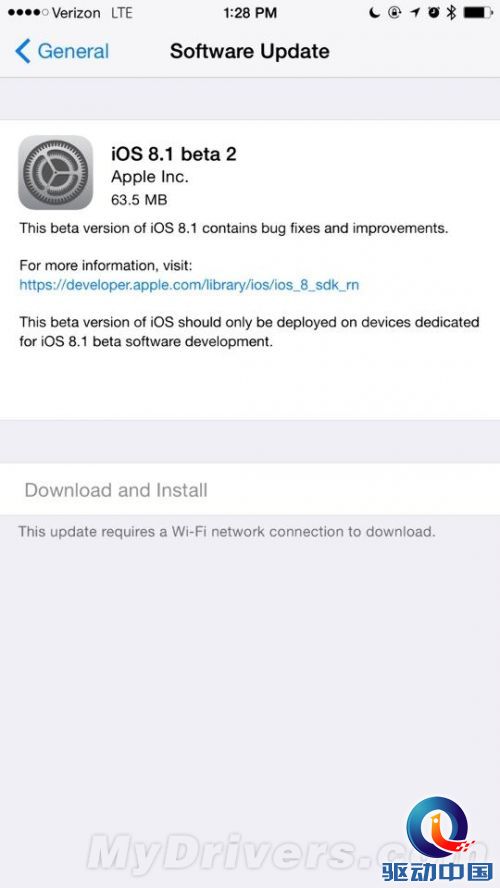 iOS 8.1 Beta 2来啦!