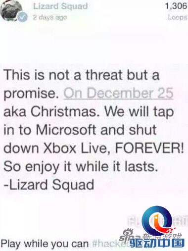 Xbox Live受黑客威胁