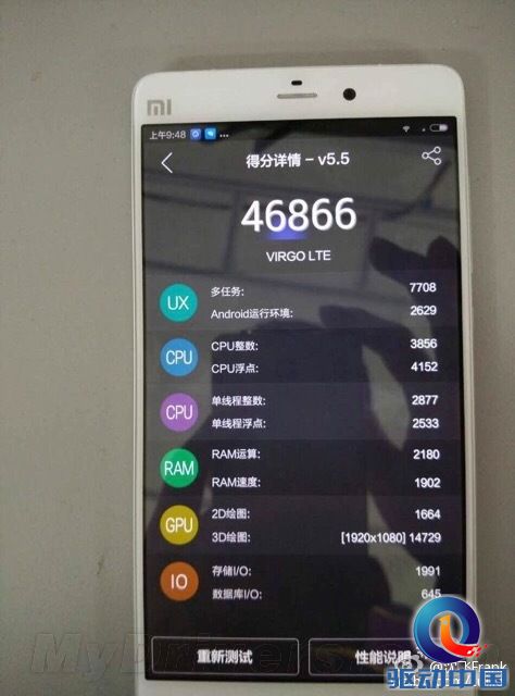 小米5真机现身 跑分首曝光：大提升！