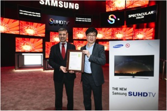 三星SUHD TV获美国“UL”画质、环保双重认证