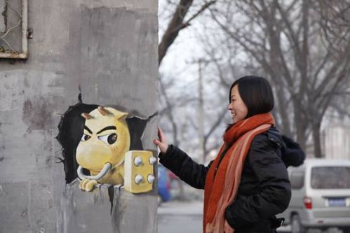 说明: G:\2015\央视\MT2女玩家南锣鼓巷创作3D版MT画获央视报道(组图5).jpg