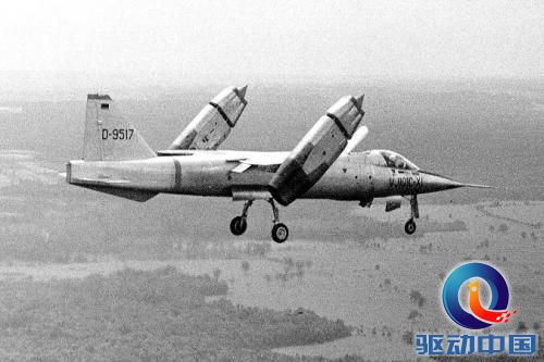 图片说明: 上图为接受测试的德国VJ-101垂直起降战斗机