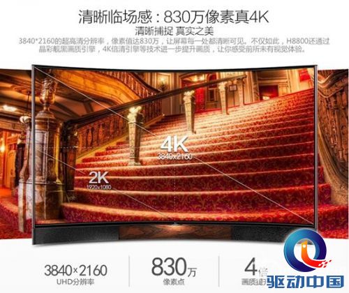 830万像素4K显示屏完美展现阅兵式每个细节