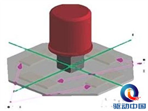 黑色机器上的红点艺术家