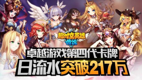 卓越游戏全新力作《超时空英雄》日流水217万