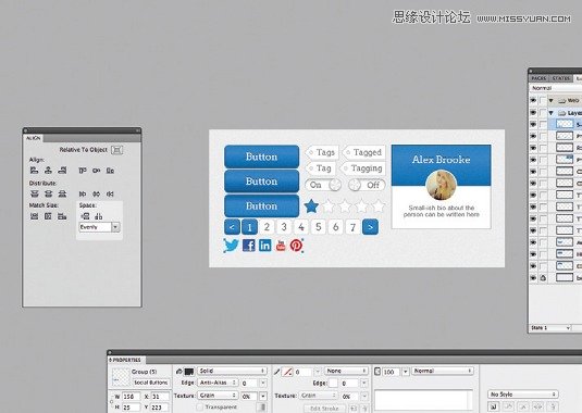 Fireworks打造专属的UI套件教程,PS教程,思缘教程网