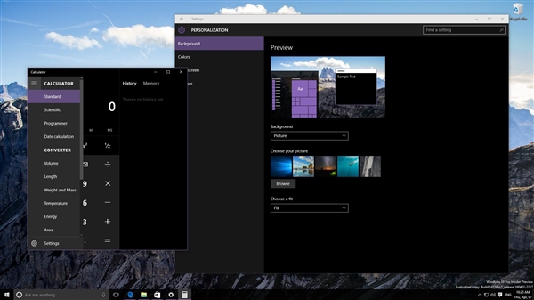 Windows 10暗黑主题图赏:喜欢吗?