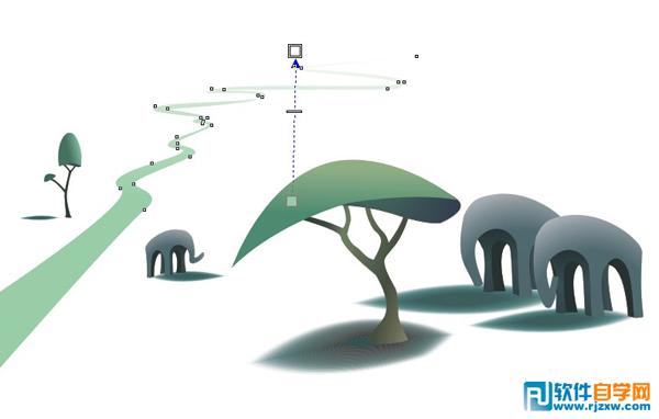 绘制卡通有意境的插画教程_软件自学网