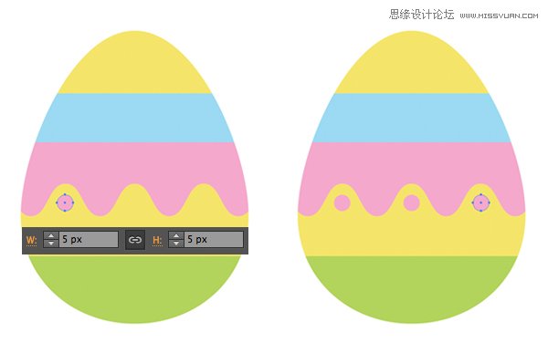 Illustrator绘制扁平化风格的复活节图标,PS教程,思缘教程网