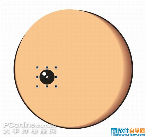 Coreldraw绘制一个滑稽可爱的不倒翁_软件自学网