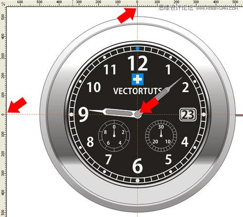 CorelDraw绘制超真实的手表教程