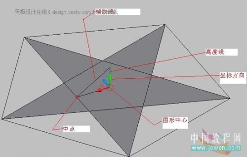 AutoCAD拉伸命令快速绘制立体五角星