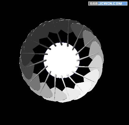 AutoCAD三维建模制作立体羽毛球