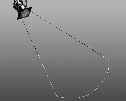 制作灯光照射效果的PS实例教程