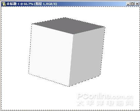 滤镜制作空中旋转的3D魔方照片