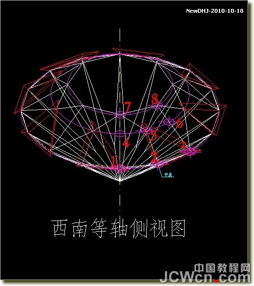 AutoCAD建模教程：绘制八心八箭的钻石,PS教程,思缘教程网