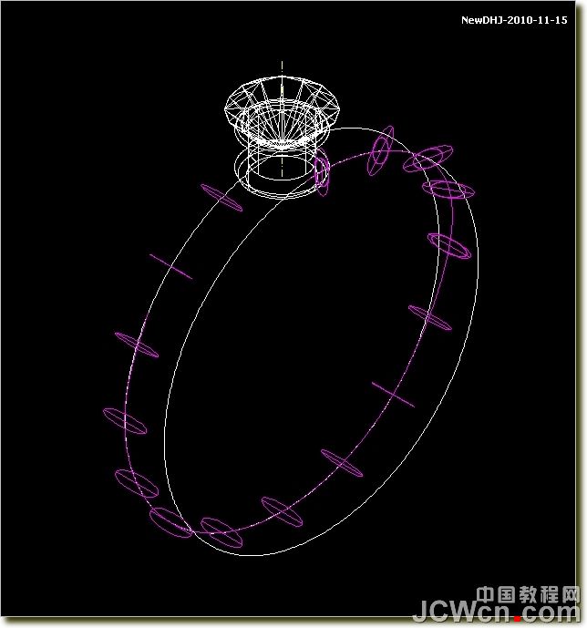 AutoCAD建模教程：绘制八心八箭的钻石,PS教程,思缘教程网