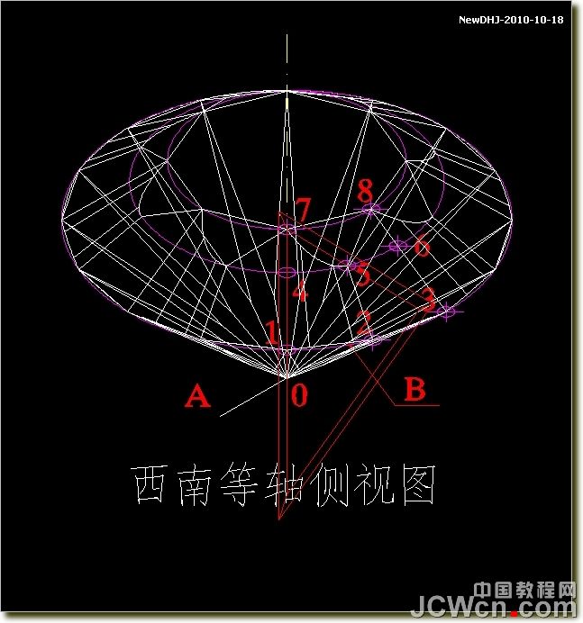 AutoCAD建模教程：绘制八心八箭的钻石,PS教程,思缘教程网