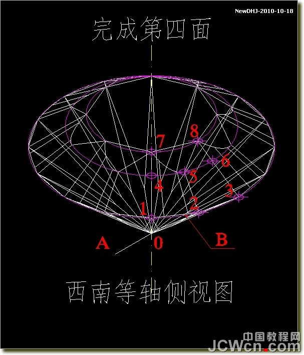 AutoCAD建模教程：绘制八心八箭的钻石,PS教程,思缘教程网