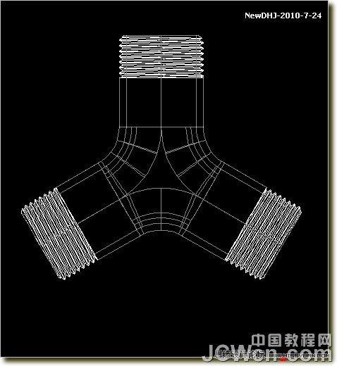 AutoCAD三维建模教程：三通管的制作过程,PS教程,思缘教程网