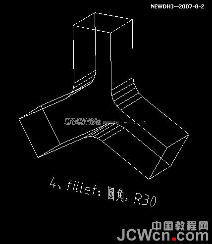 AutoCAD三维建模教程：三通管的制作过程,PS教程,思缘教程网