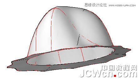 AutoCAD 2011教程：用曲面命令制作帽子,PS教程,思缘教程网