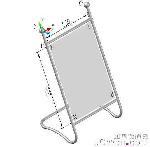 AutoCAD三维建模教程：公告牌制作流程,PS教程,思缘教程网