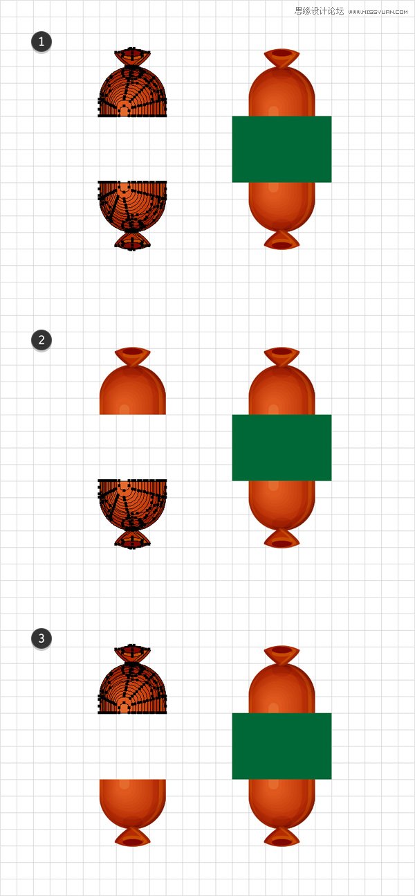 Illustrator制作可爱有趣的小烤肠文字效果,PS教程,思缘教程网