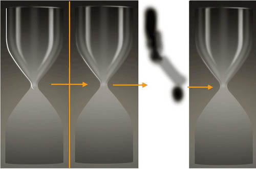 制作质感古铜色时间沙漏图片的PS教程