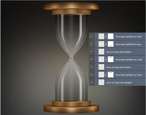 制作质感古铜色时间沙漏图片的PS教程