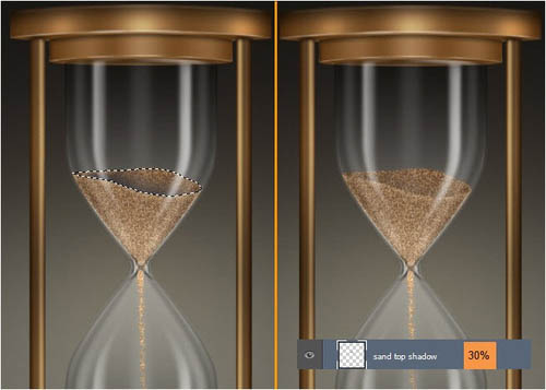 制作质感古铜色时间沙漏图片的PS教程