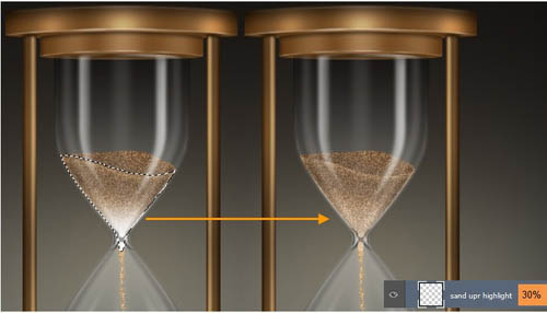 制作质感古铜色时间沙漏图片的PS教程
