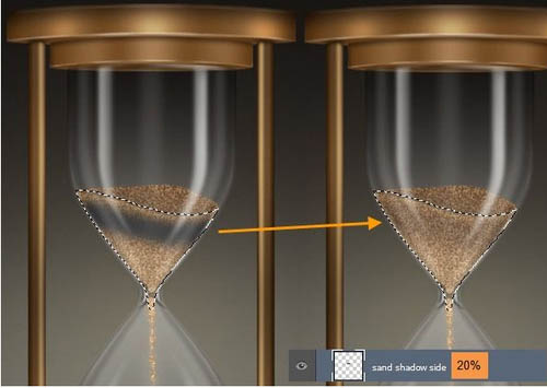 制作质感古铜色时间沙漏图片的PS教程