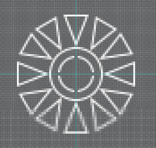 制作圆形黑白几何图案的PS教程
