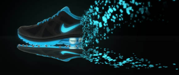 制作发光碎片化鞋子图片的PS实例教程