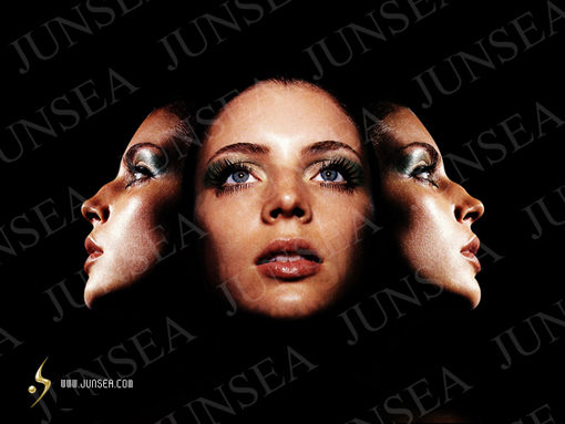 合成机械美女头像的PS实例教程