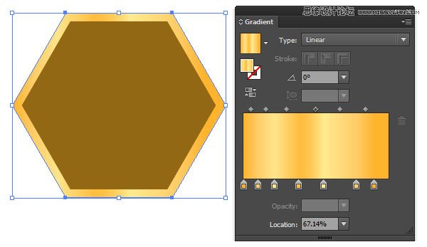  Illustrator制作质感立体效果的甜蜜蜂巢,PS教程,思缘教程网