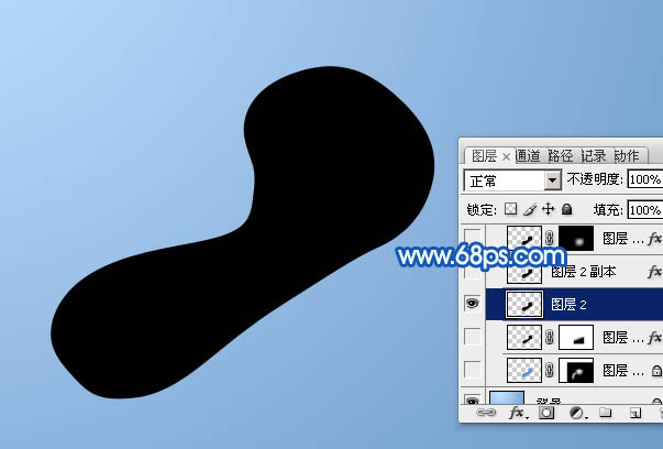 用PS制作透明可爱的水珠脚印图片