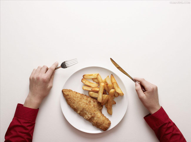 制作立体创意美食海报图片的PS教程