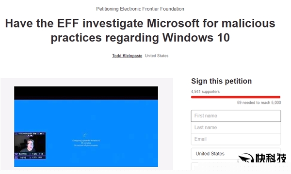 Windows 10强制升级惹众怒 5000网友请愿调查