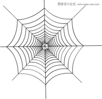 Flash基础教程：绘制逼真的蜘蛛网效果图,PS教程,思缘教程网