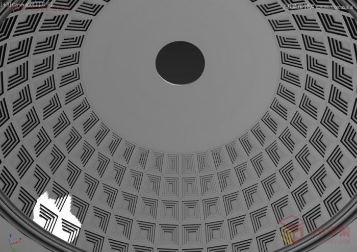 3ds Max给罗马万神殿穹顶建模教程,PS教程,思缘教程网