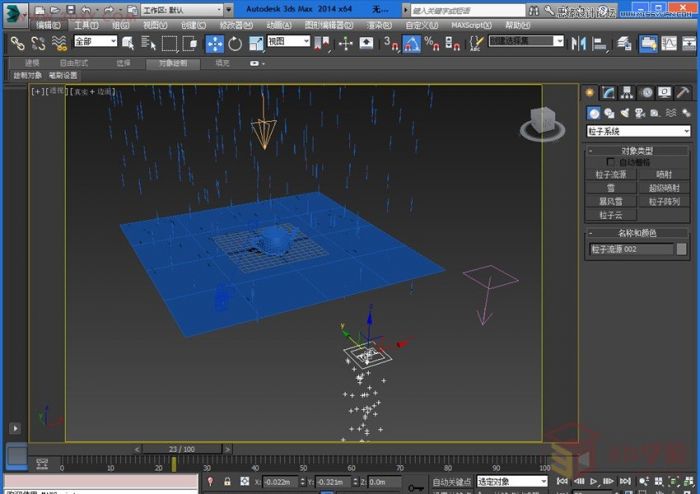 3dMAX巧用粒子流创建雨景特效教程,PS教程,思缘教程网