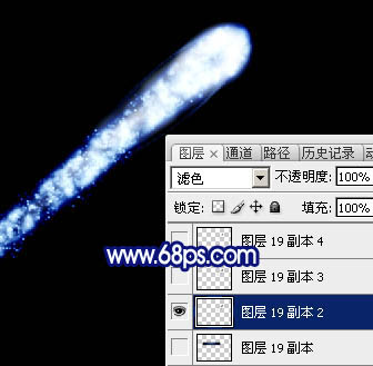制作泛蓝色梦幻流星图片效果的PS教程