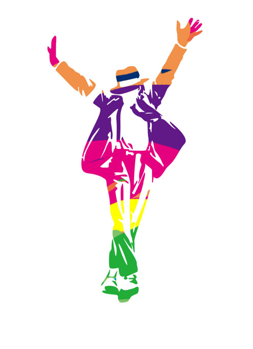 PS制作彩色碎块化效果的剪影人像照片